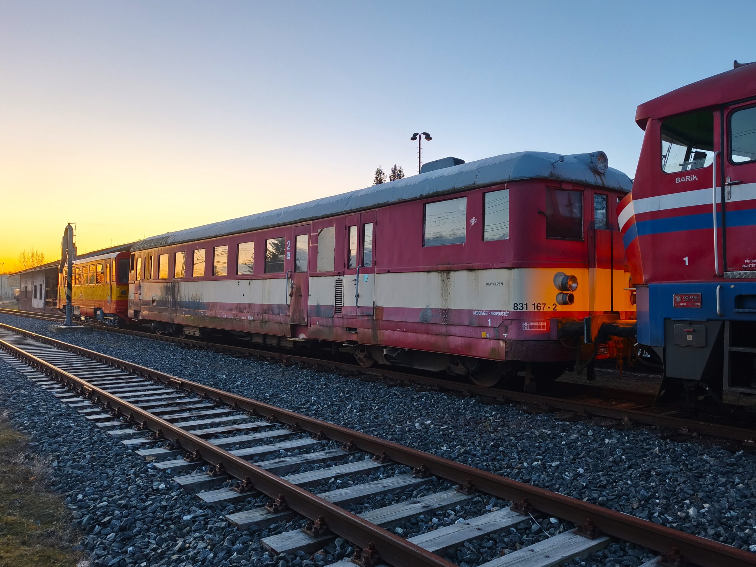 Převoz Kredence 831 167-2 do nového domova dne 20.2.2026