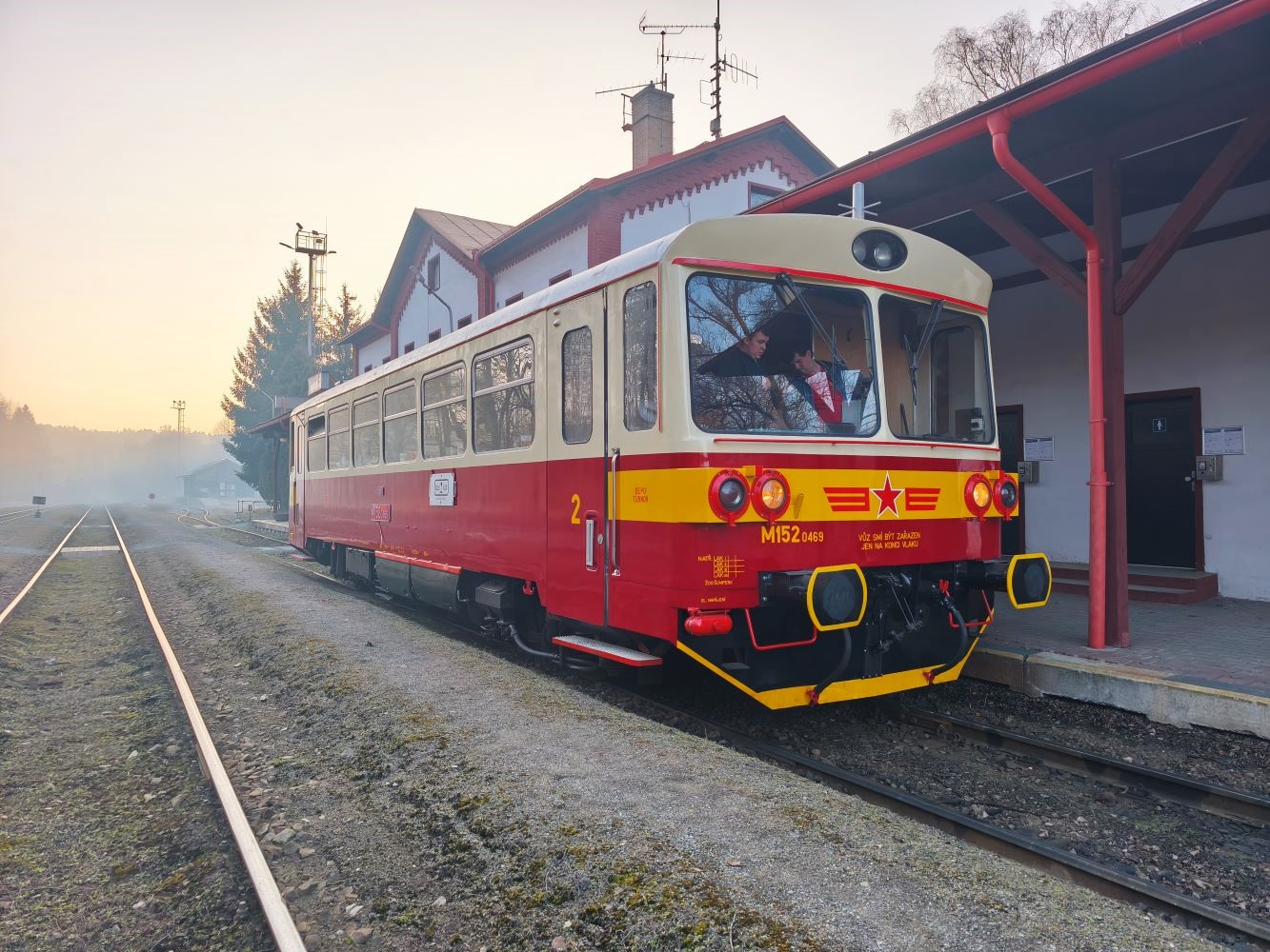 Němci na výletě s M152.0469 ve východních Čechách dne 7.3.2026